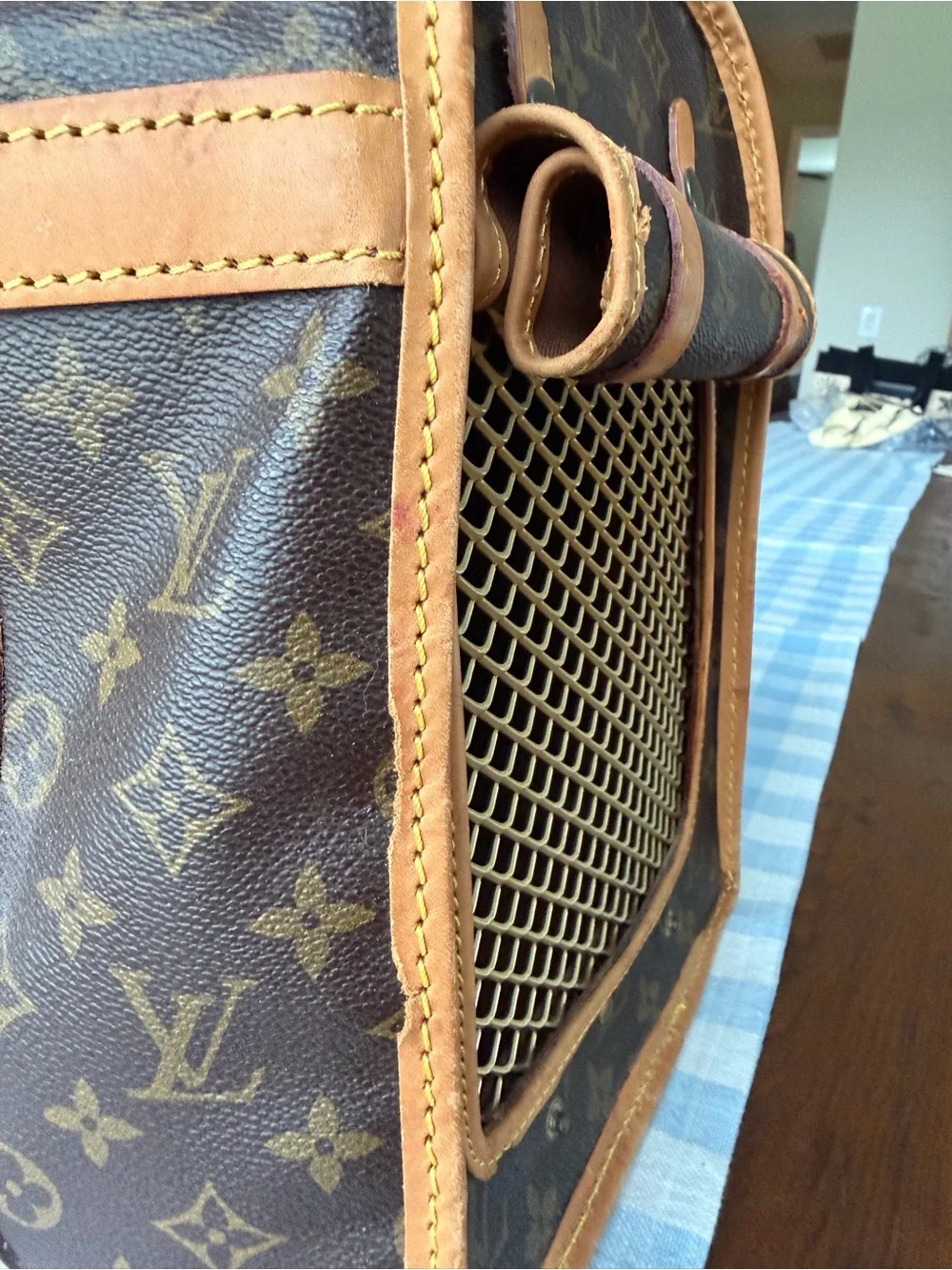 Vintage Louis Vuitton Sac Chien 40 Monogram Pet Carrier.